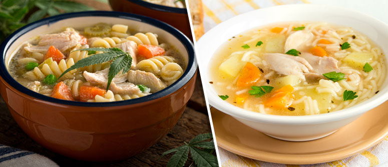 EAT CHICKEN NOODLE SOUP OR OTHER SOFT FOODS