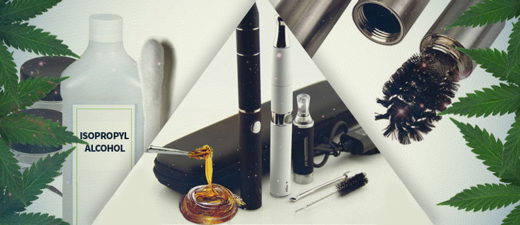 CLEANING OIL AND WAX VAPORIZERS