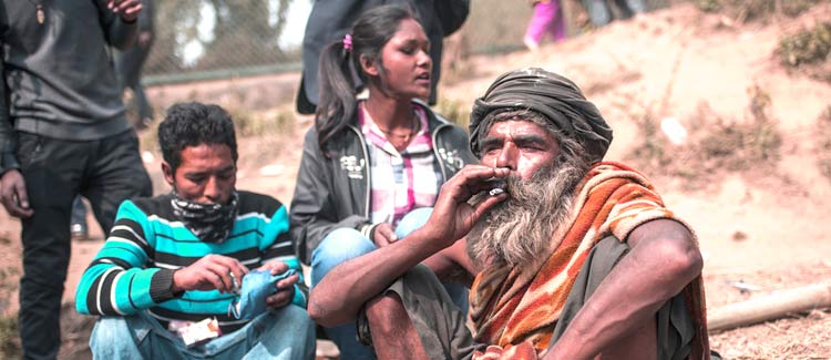 Il collegamento dei sadhu con la cannabis