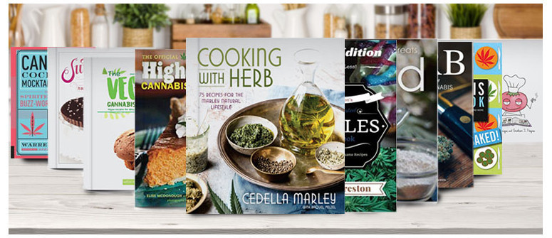 10 libros para cocinar con cannabis