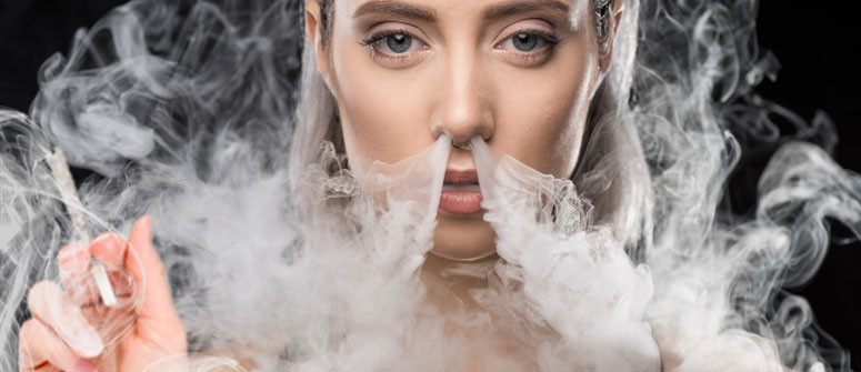 Is it bad to exhale cannabis smoke from your nose?