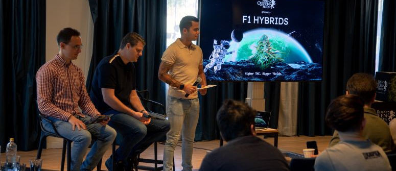 Royal Queen Seeds presents F1 hybrids to industry giants Royal Queen Seeds presents F1 hybrids to industry giants