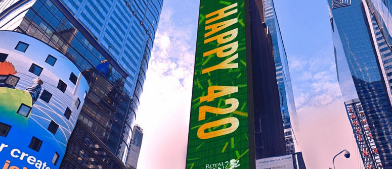Royal Queen Seeds Celebrates Iconic 4/20 With Times Square Ad